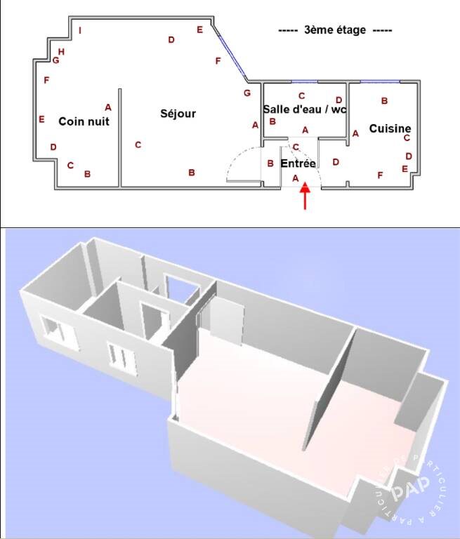 Appartement à vendre, 21m², Paris 20ème