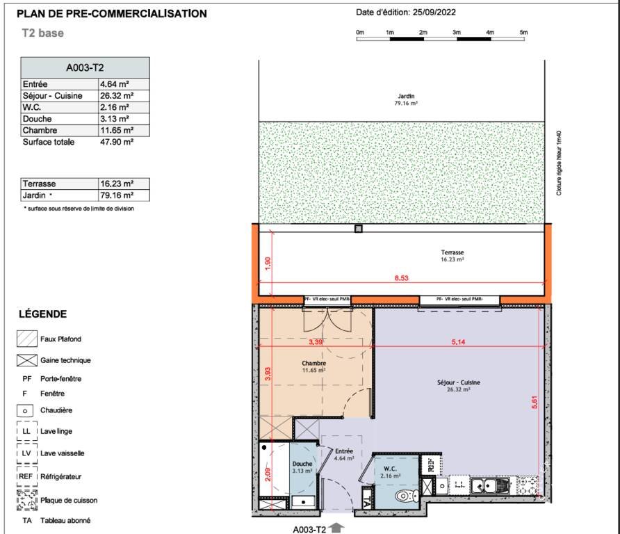 Appartement à louer, 47m², Estrablin
