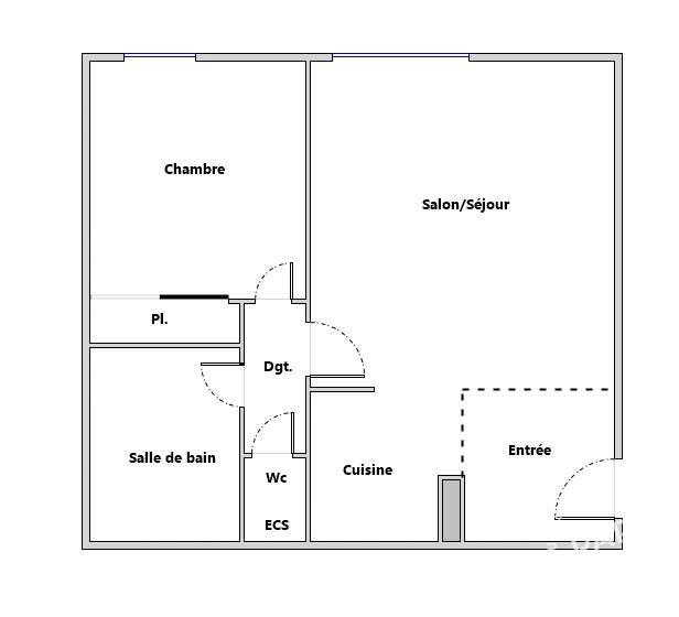 Appartement à louer, 44m², Le Bouscat