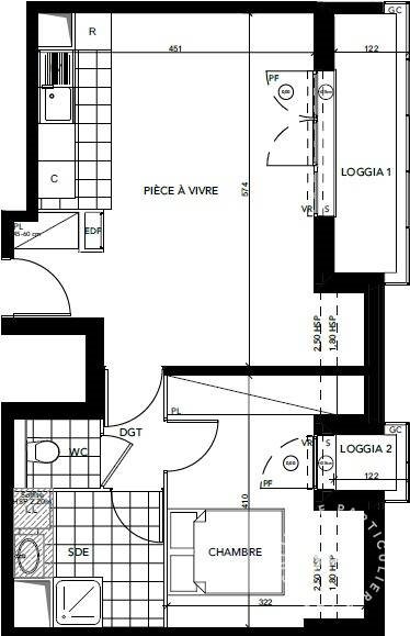Appartement à louer, 46m², Argenteuil