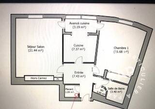 Appartement à vendre, 61m², Lyon 7ème