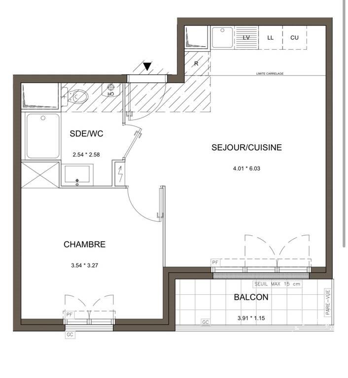 Appartement à louer, 42m², Antony