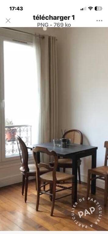 Appartement à louer, 47m², Paris 17ème