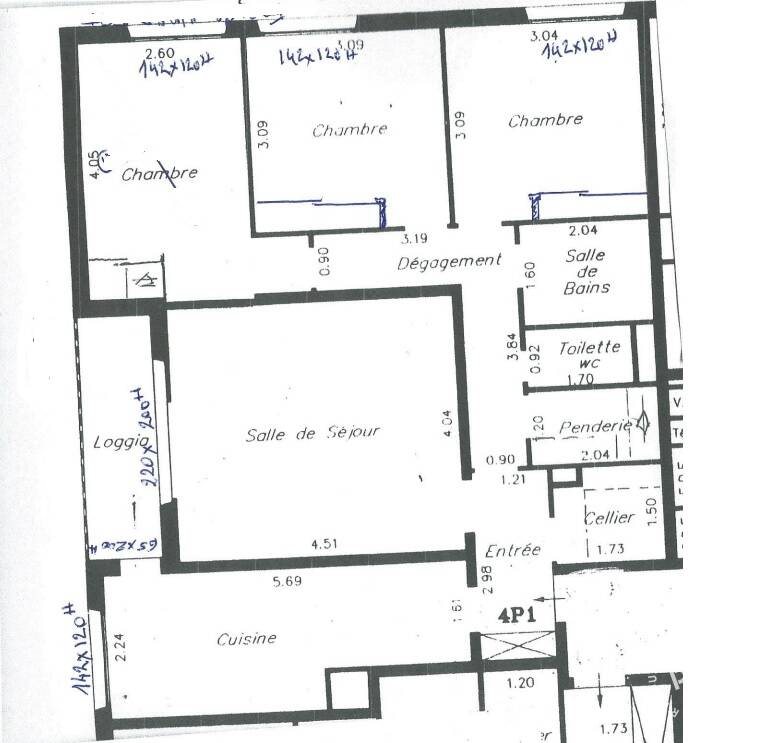 Appartement à louer, 78m², Verneuil-sur-Seine