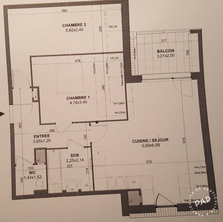 Appartement à louer, 69m², Schiltigheim