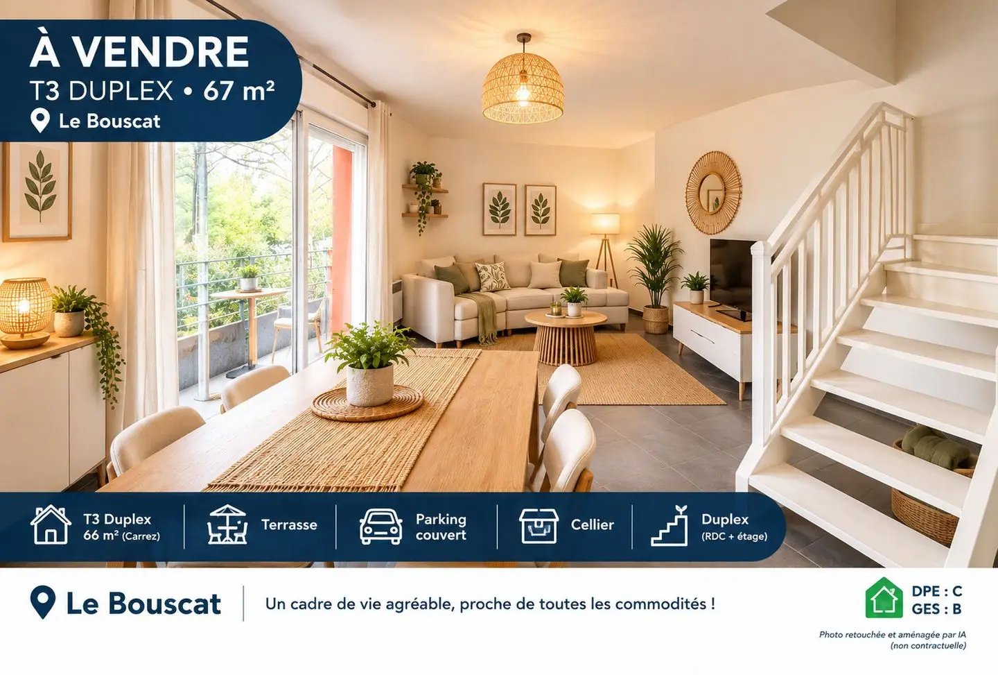 Appartement à vendre, 66m², Le Bouscat