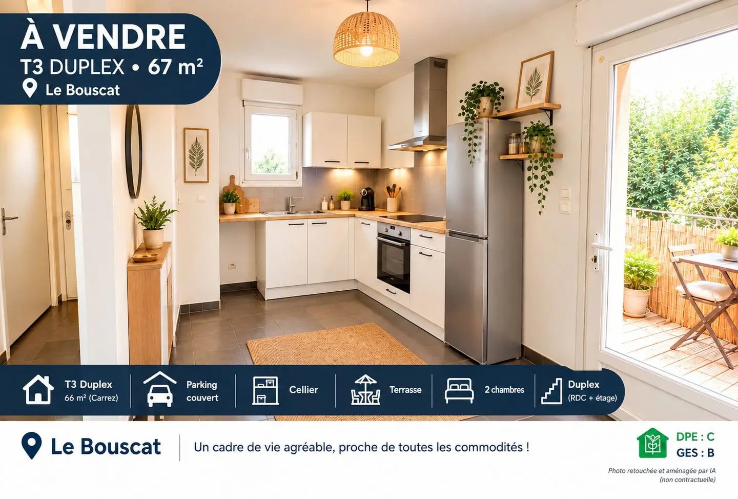Appartement à vendre, 66m², Le Bouscat