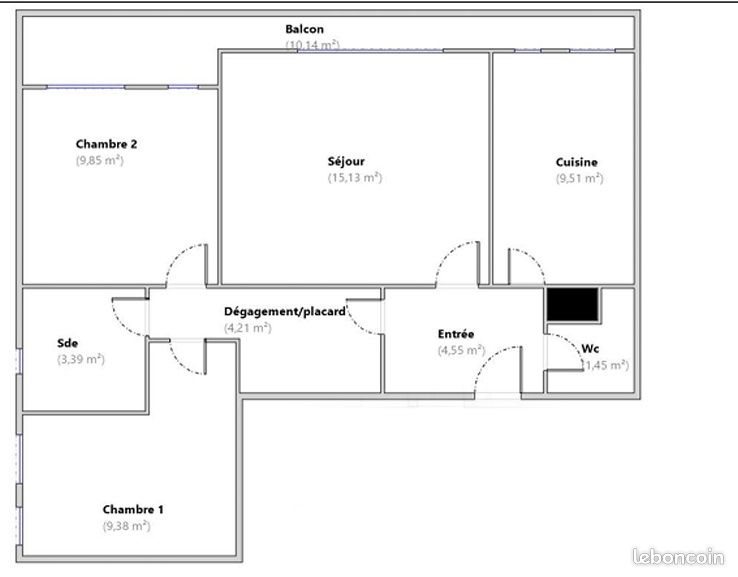 Appartement à vendre, 60m², Villiers-le-Bel