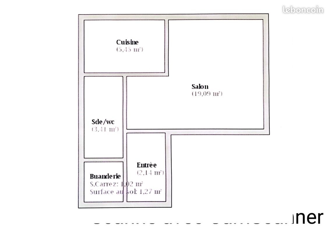 Appartement à vendre, 32m², Villiers-le-Bel