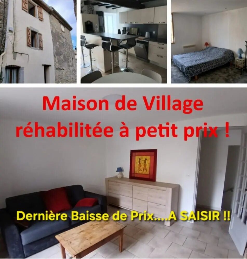 Maison à vendre, 65m², Canaules-et-Argentières