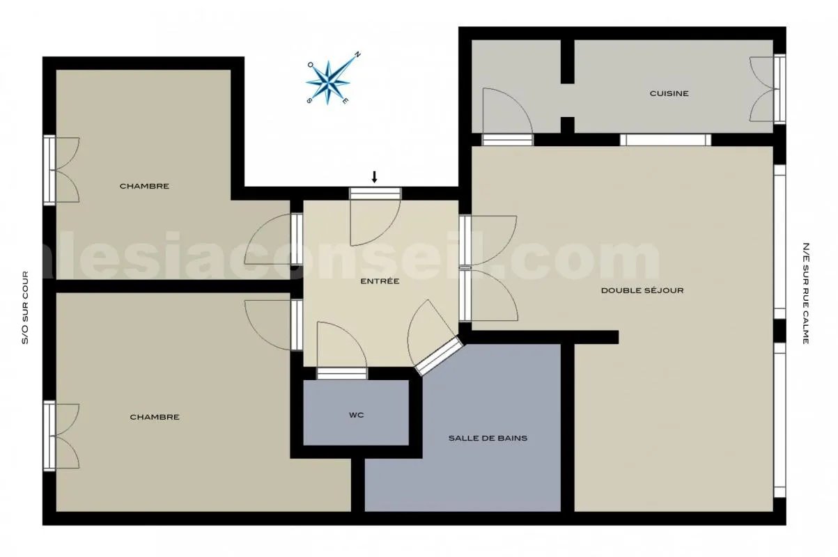 Appartement à vendre, 62m², Paris 14ème