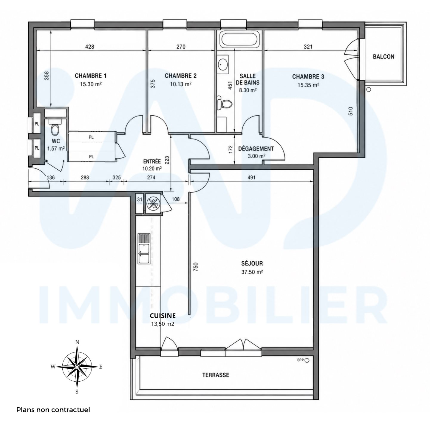 Appartement à vendre, 112m², Bois-Guillaume
