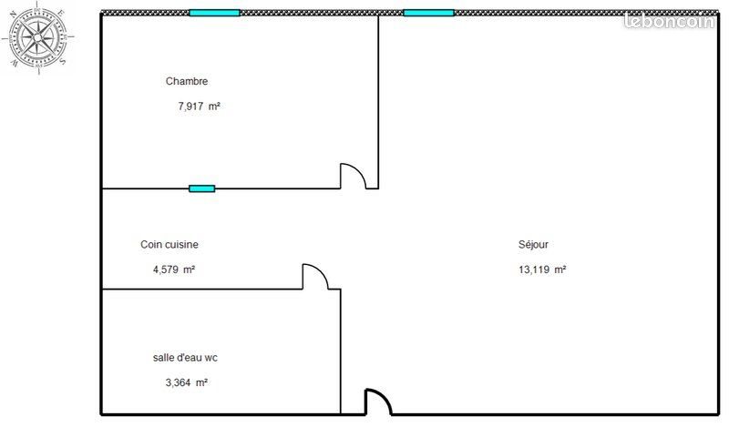 Appartement à louer, 32m², Aubagne