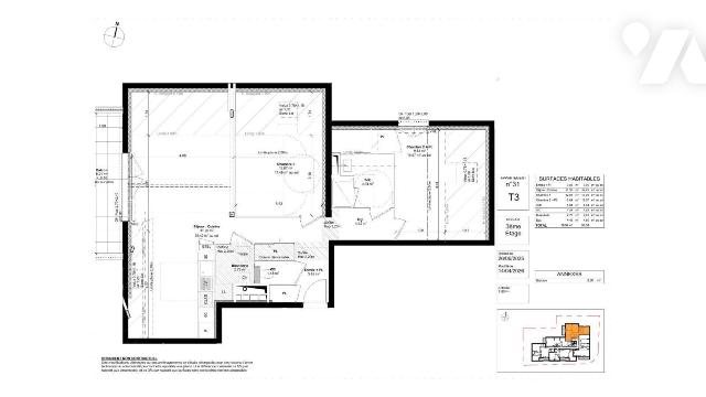 Appartement à vendre, 70m², Saint-Malo