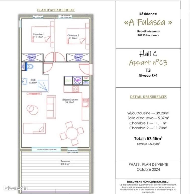 Appartement à vendre, 67m², Lucciana