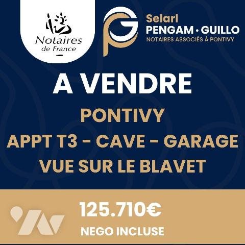 Appartement à vendre, 65m², Pontivy