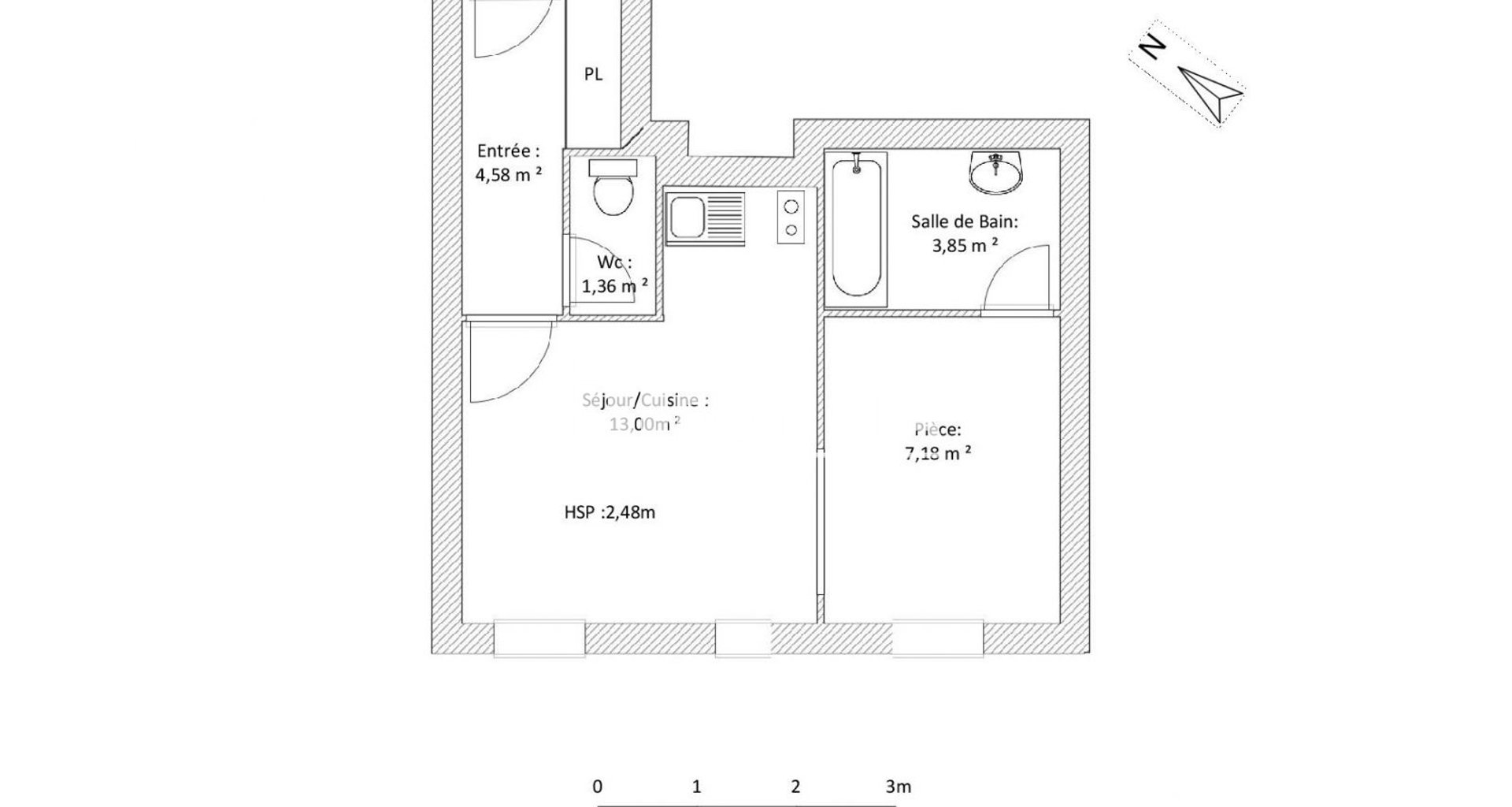 Appartement à louer, 32m², Toulouse
