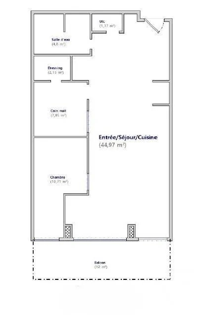 Appartement à vendre, 71m², Paris 13ème