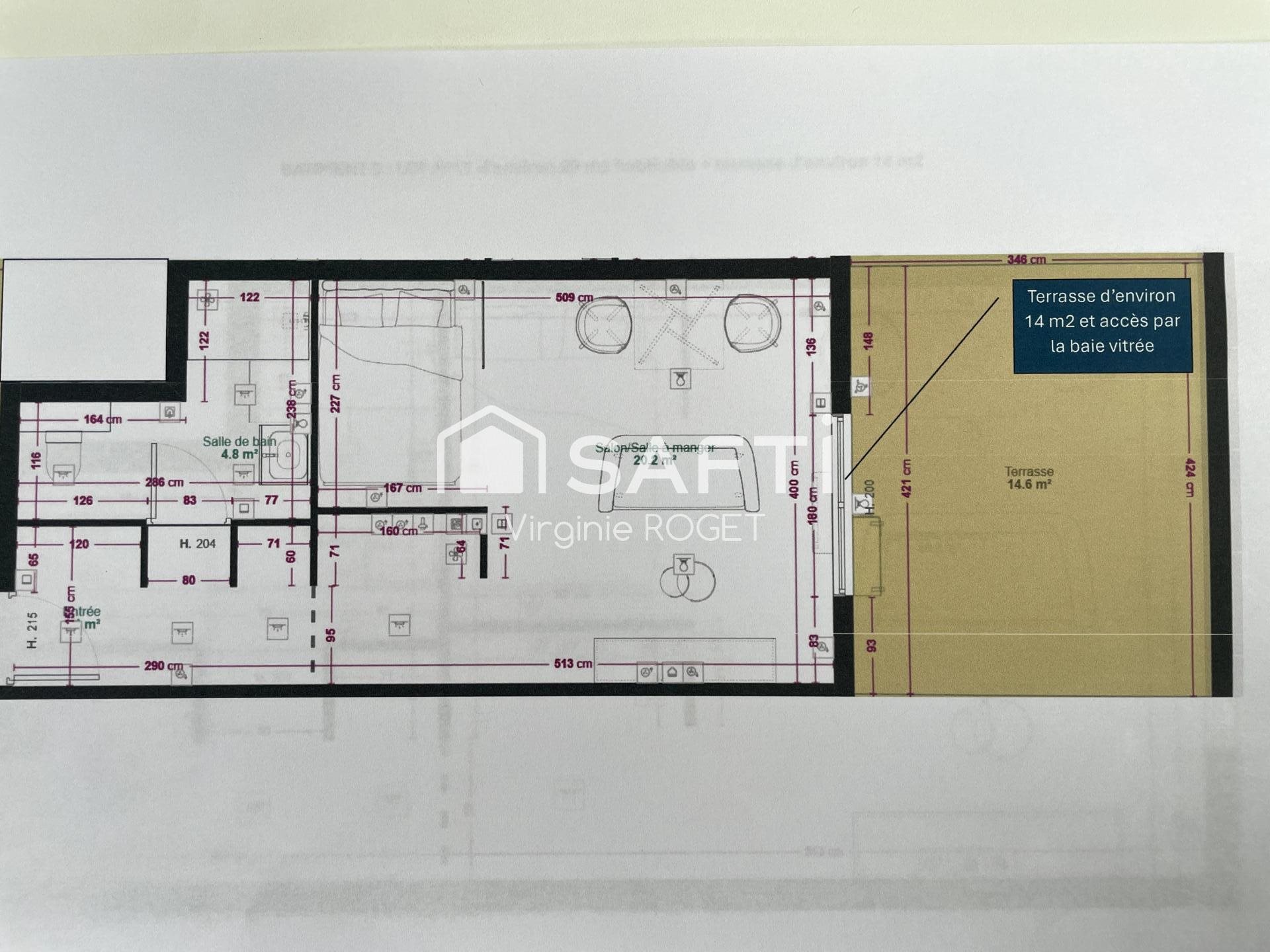 Appartement à vendre, 29m², Reims