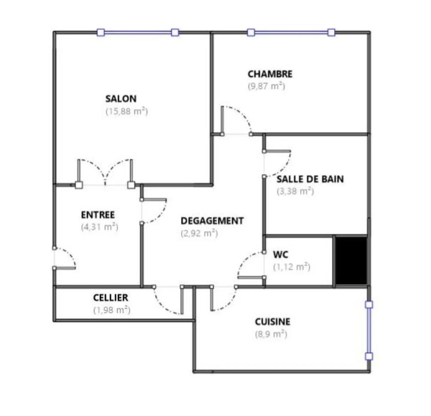 Appartement à vendre, 48m², Garges-lès-Gonesse
