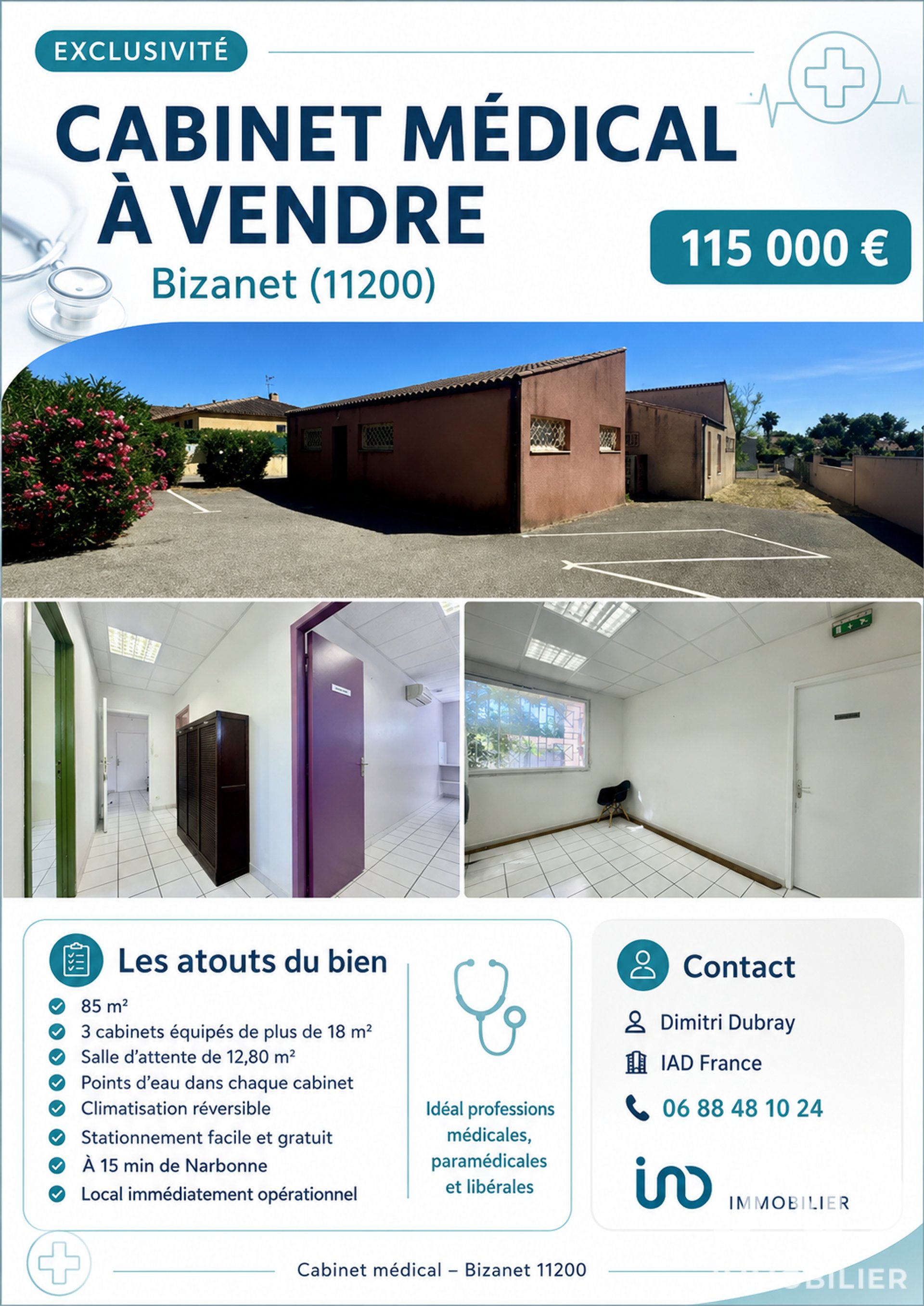 Maison à vendre, 87m², Bizanet