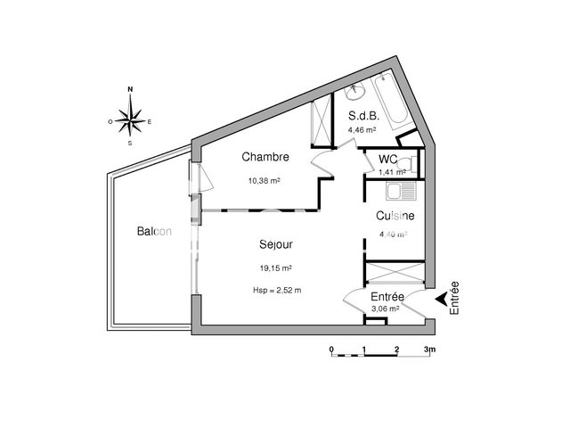 Appartement à louer, 42m², Alès