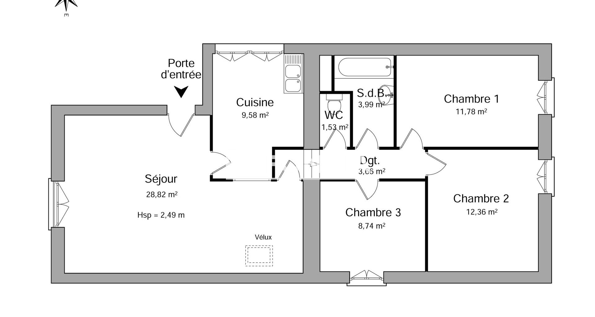 Appartement à louer, 80m², Saint-Didier-de-Formans