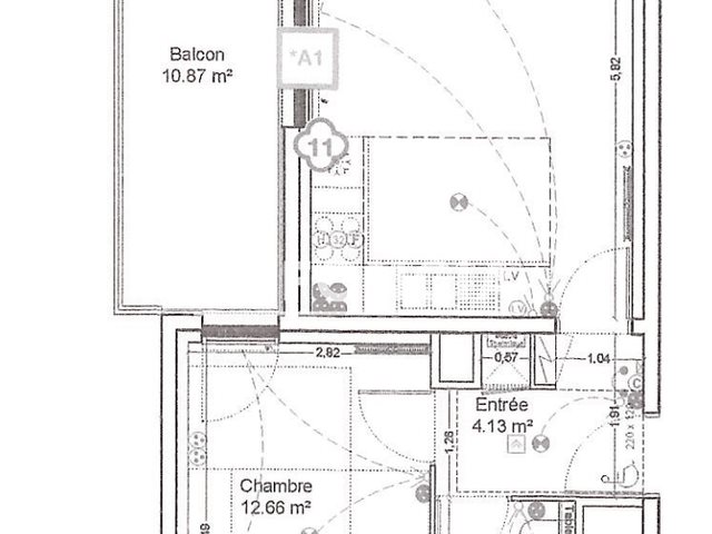 Appartement à louer, 44m², Bordeaux