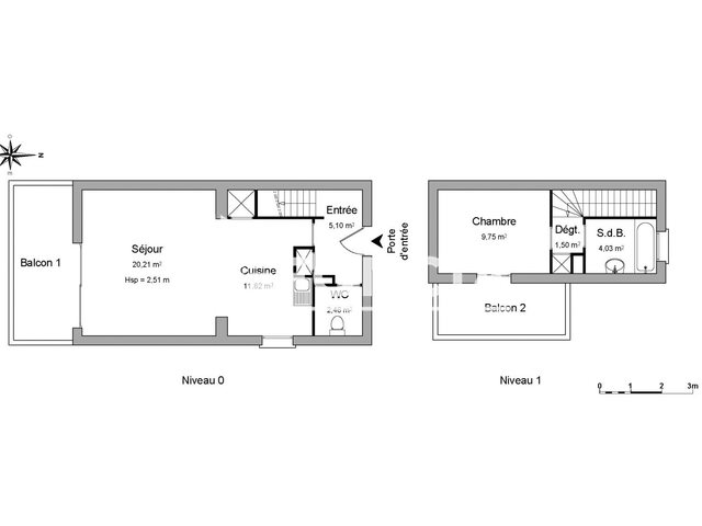 Appartement à louer, 50m², Amiens