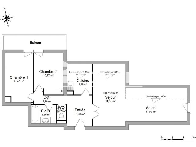 Appartement à louer, 66m², Strasbourg