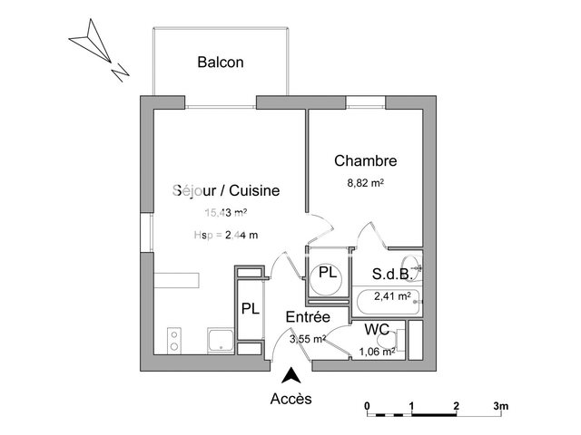 Appartement à louer, 31m², Montauban