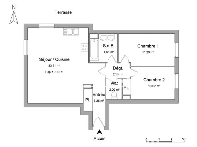 Appartement à louer, 67m², Chambray-lès-Tours