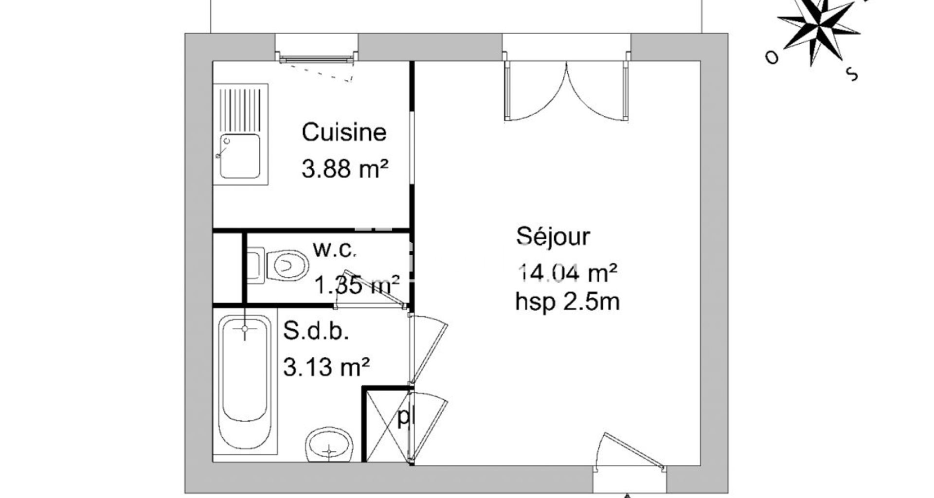 Appartement à vendre, 22m², Montpellier