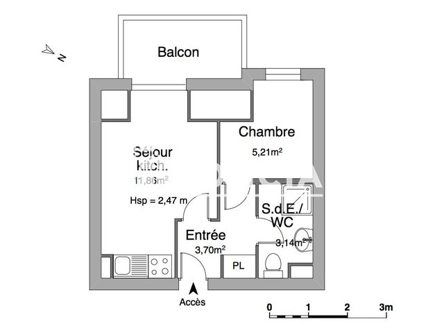 Appartement à louer, 23m², Cabourg