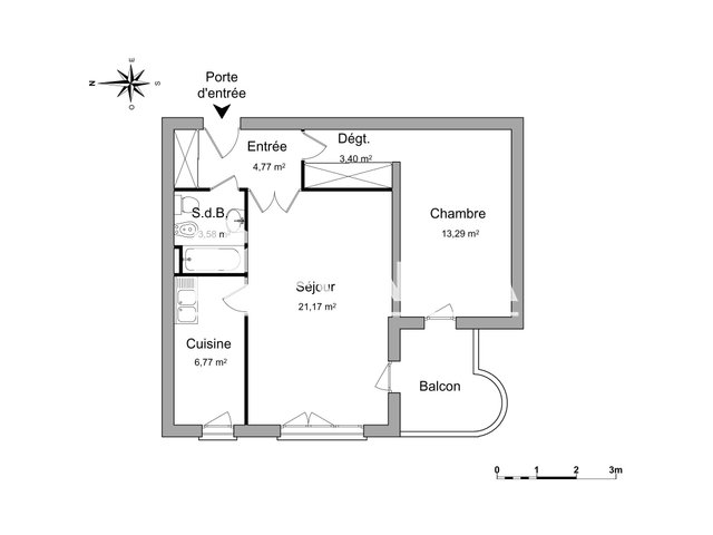 Appartement à louer, 52m², Montpellier