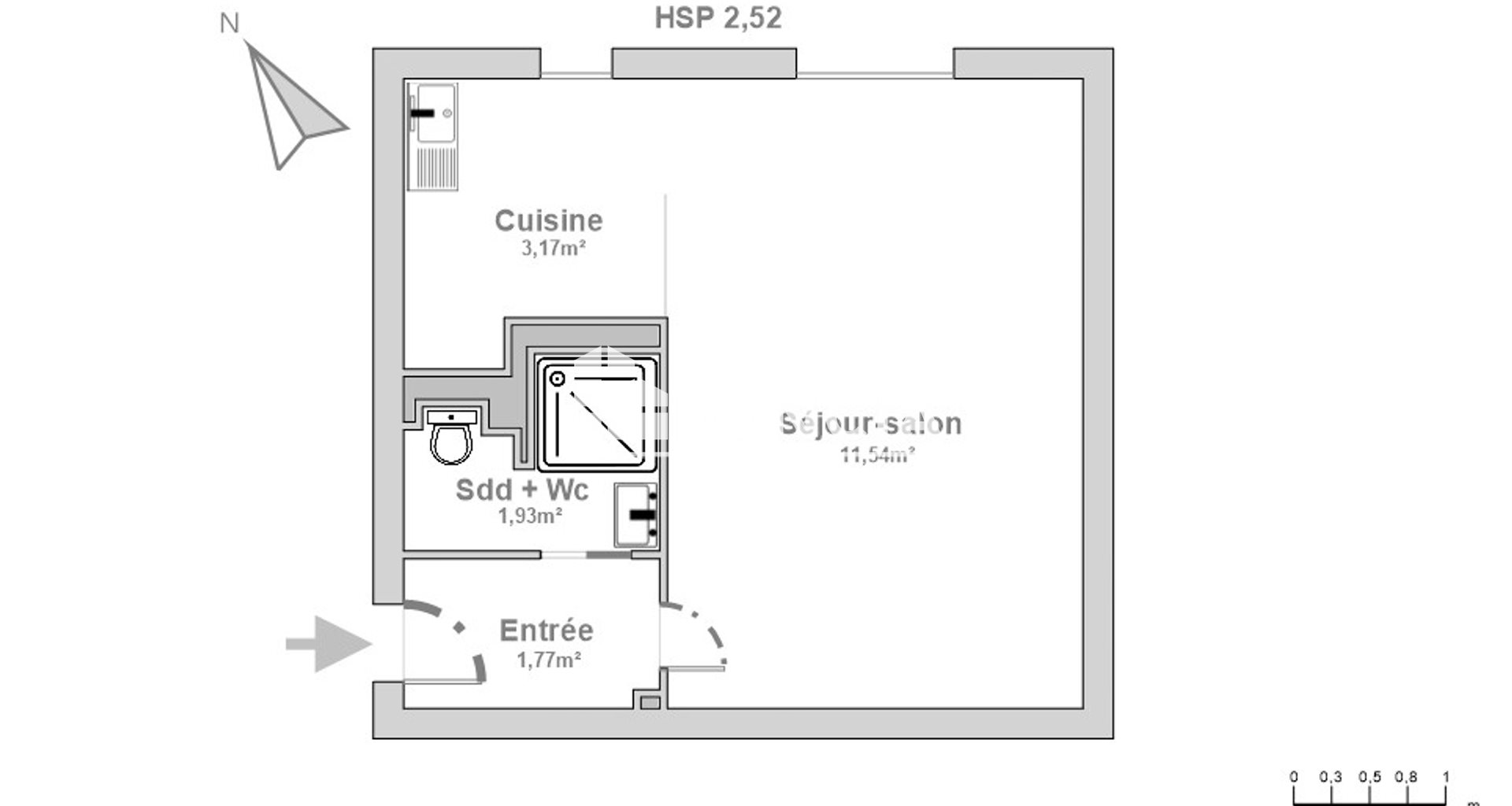 Appartement à louer, 18m², La Garenne-Colombes