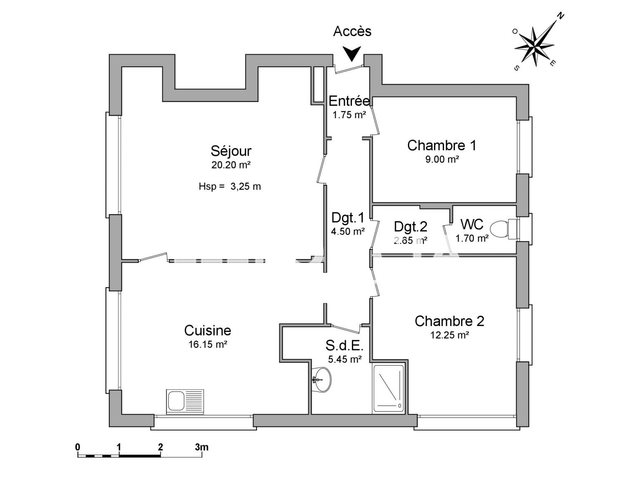 Appartement à louer, 73m², Lorient