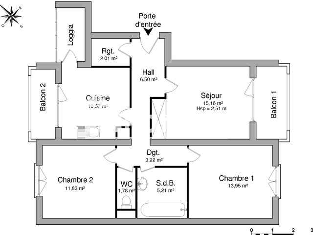 Appartement à louer, 70m², Wolfisheim