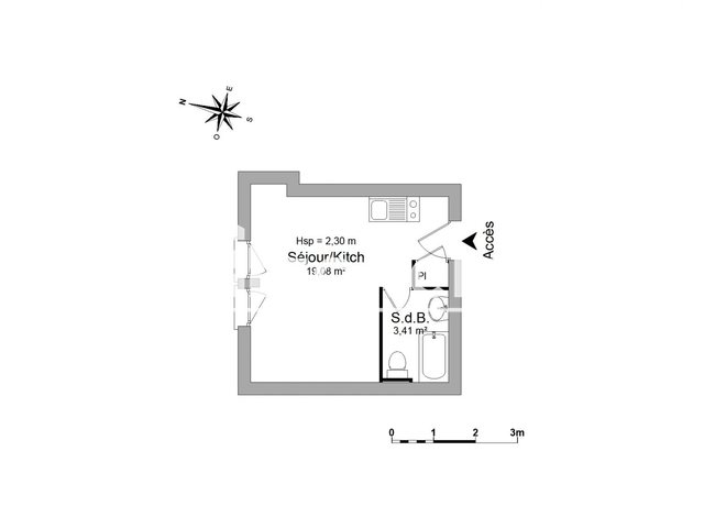 Appartement à louer, 22m², Honfleur