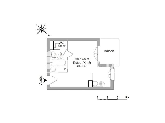 Appartement à louer, 24m², Toulouse