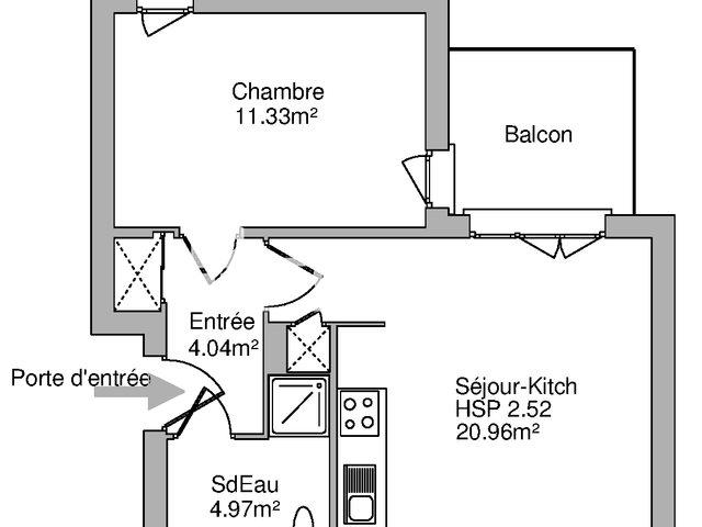 Appartement à louer, 41m², Saint-Jean-de-la-Ruelle