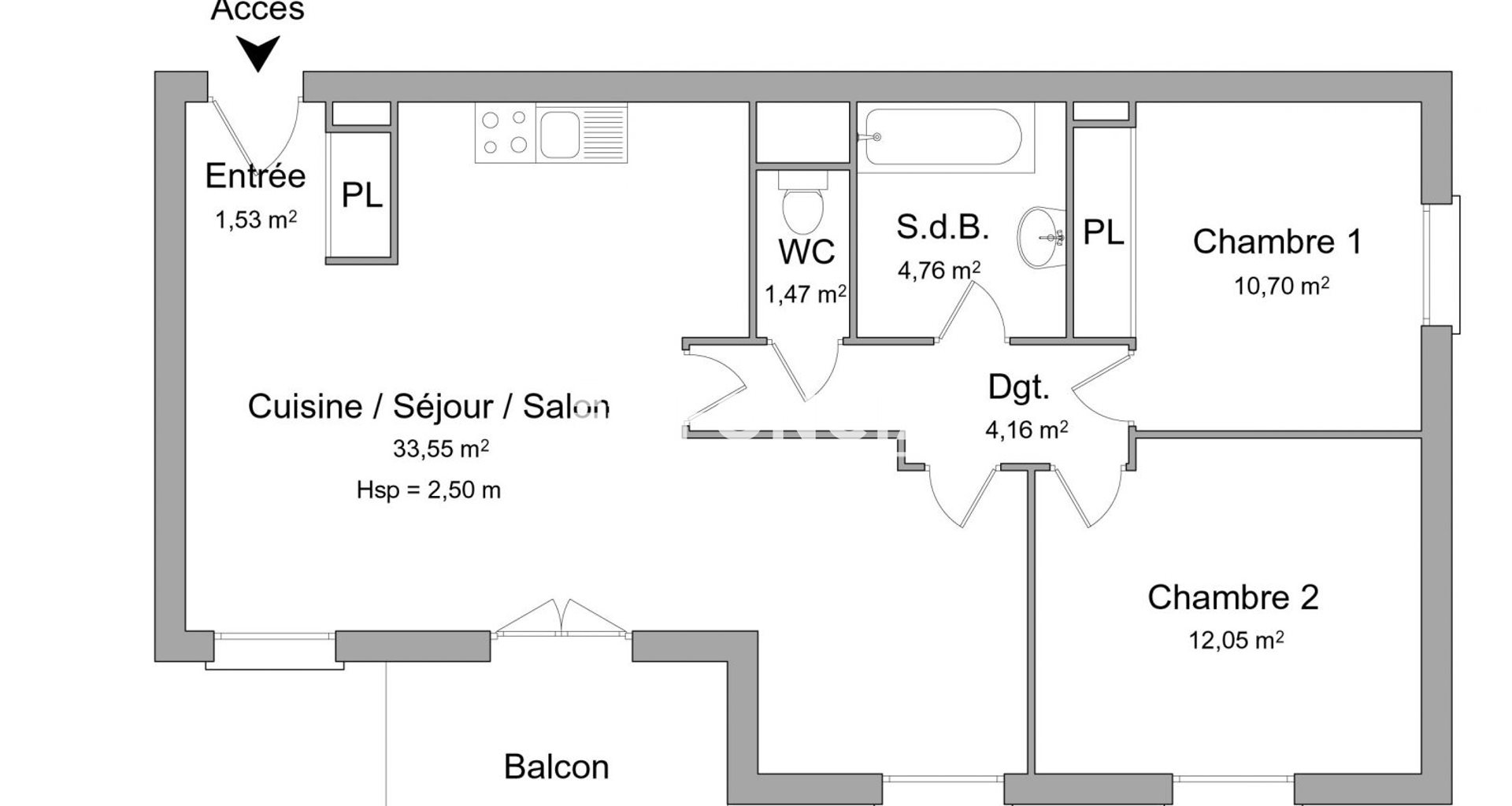 Appartement à louer, 68m², Limonest