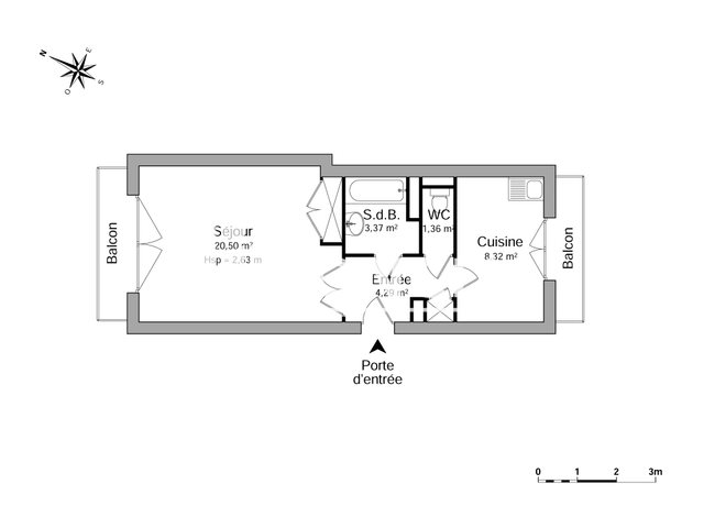 Appartement à louer, 37m², Grenoble