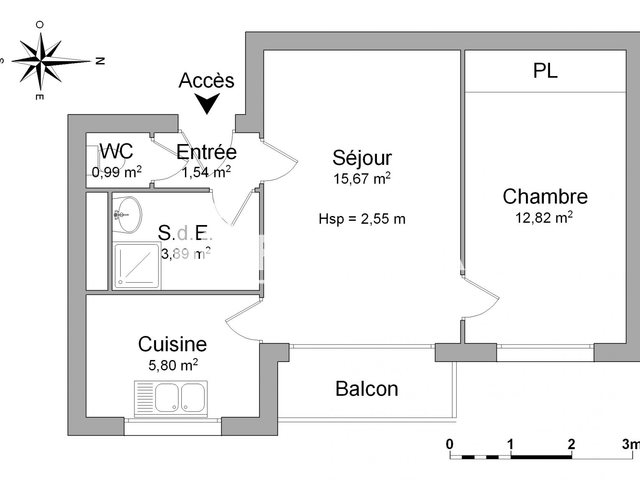Appartement à louer, 40m², Dijon