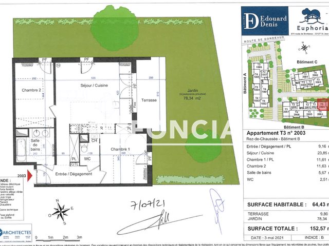 Appartement à louer, 64m², Saint-Jean-d'Illac