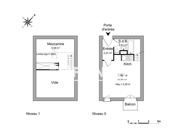 Appartement à louer, 24m², Toulouse