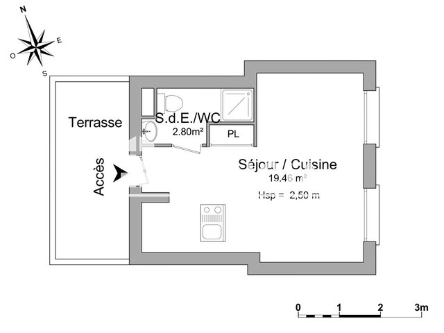 Appartement à louer, 22m², Grenoble