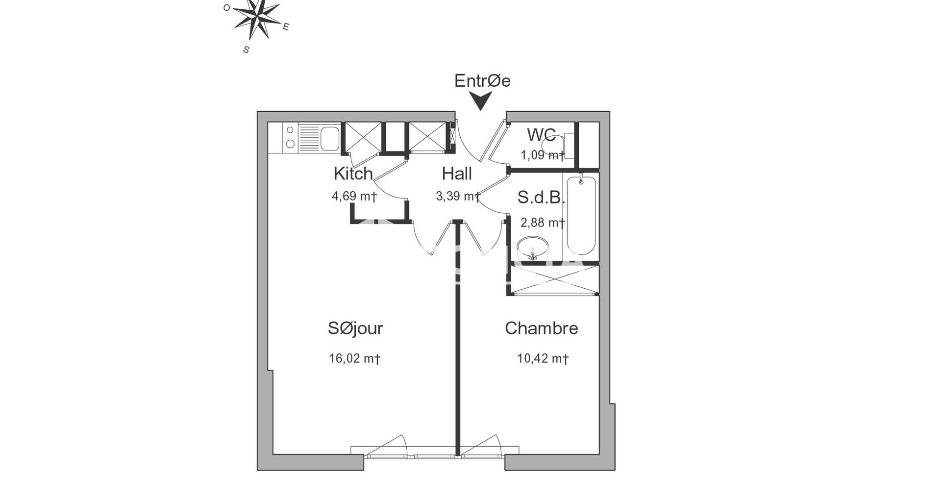 Appartement à louer, 38m², Maisons-Alfort
