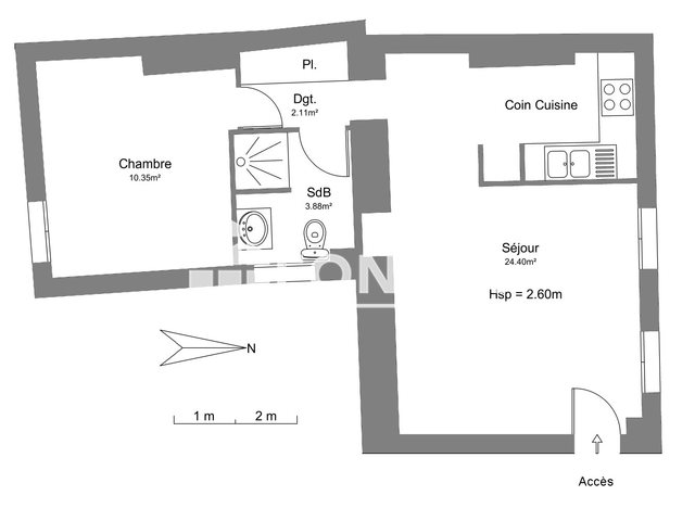Appartement à louer, 40m², Tarbes