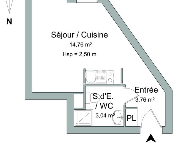 Appartement à louer, 21m², La Rochelle